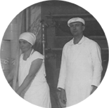 Angelo e Maria Vendrametto na produção no ano de 1910